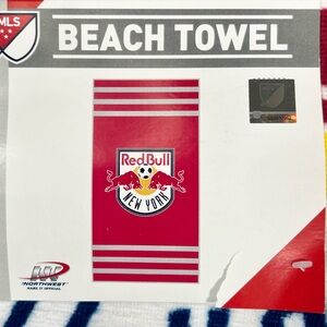 NORTHWEST New York Red Bulls Beach‎ Towel MLS Major League Soccer NEW NWT